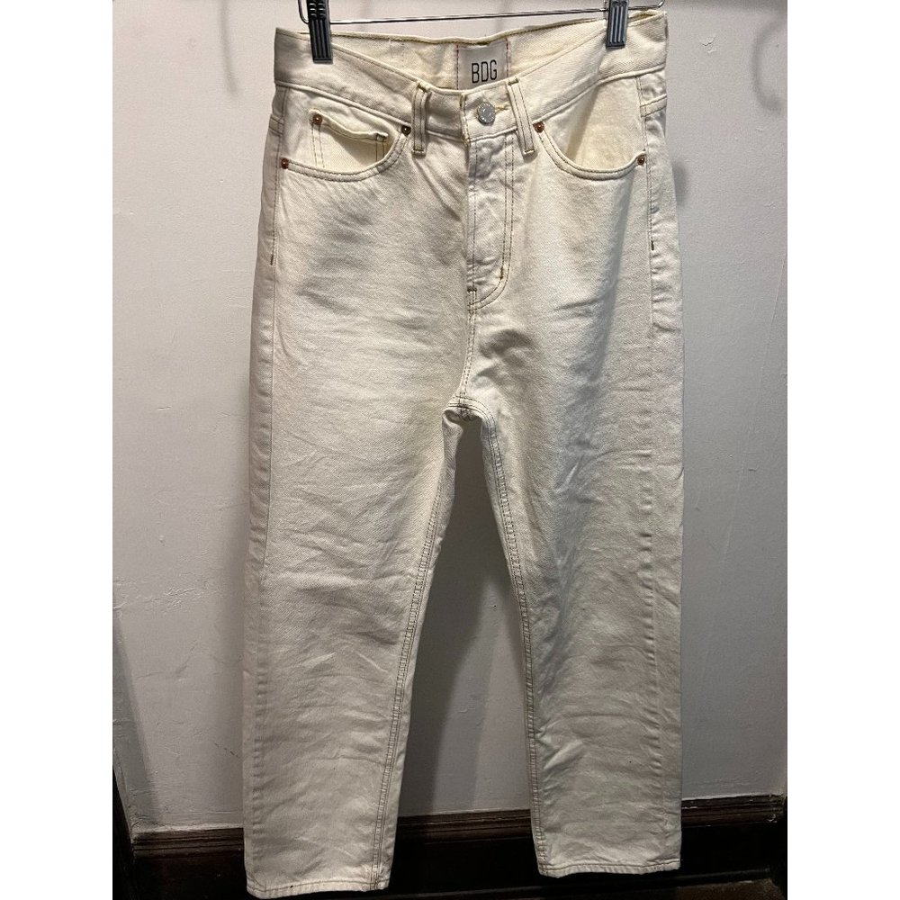 BDG High-Waisted Cowboy Jean, Cream, Size 26